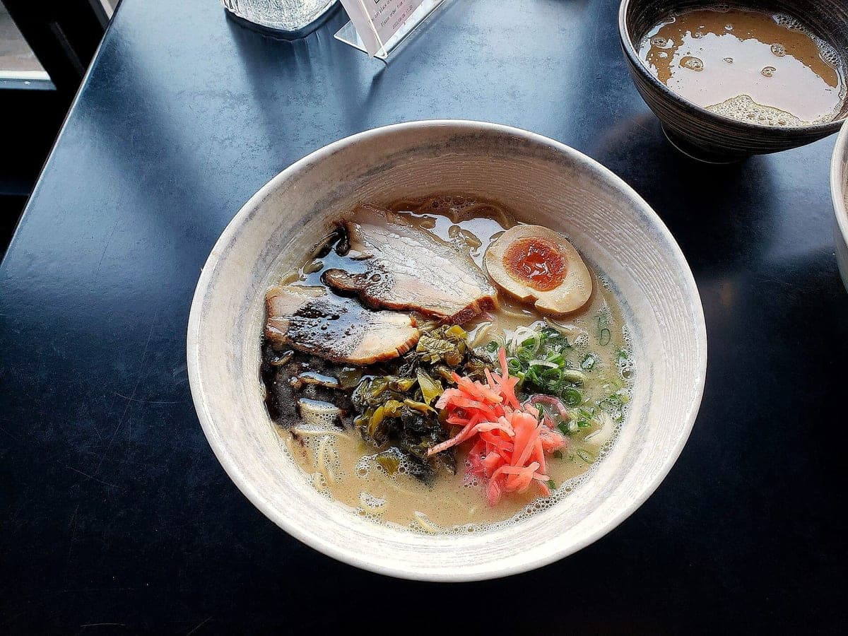 After: Tonkotsu ramen, Top-Down look
