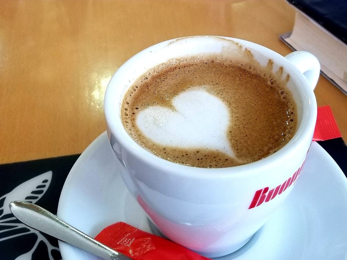 Before: Latte, original phone photo