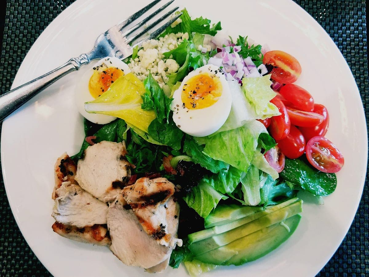 Before: Cobb salad, original phone photo