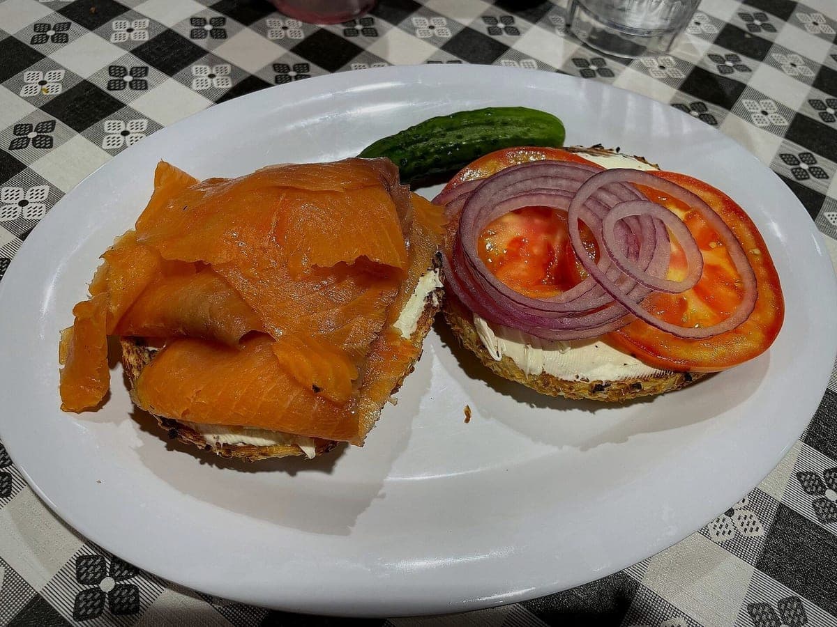 After: Lox bagel, Restaurant Table look