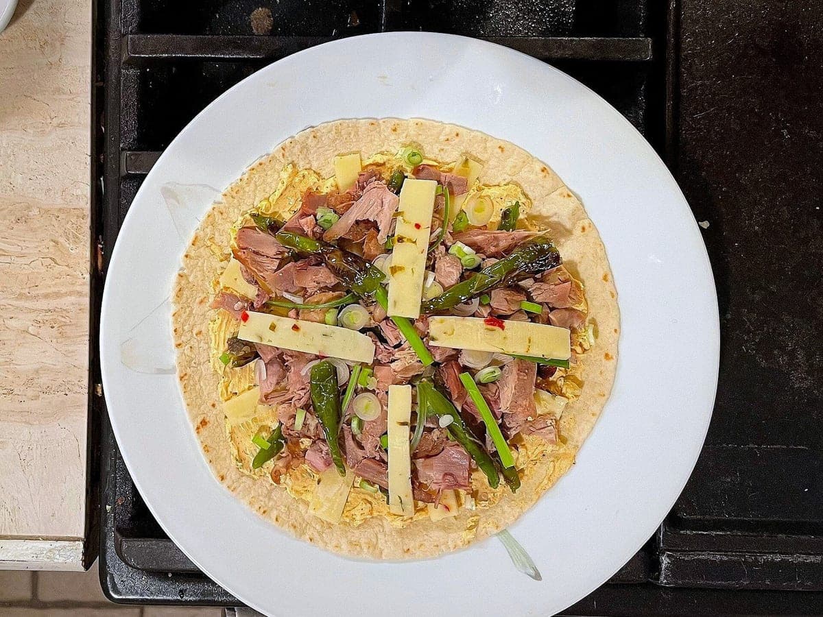 After: Duck quesadilla, Delivery Ready look