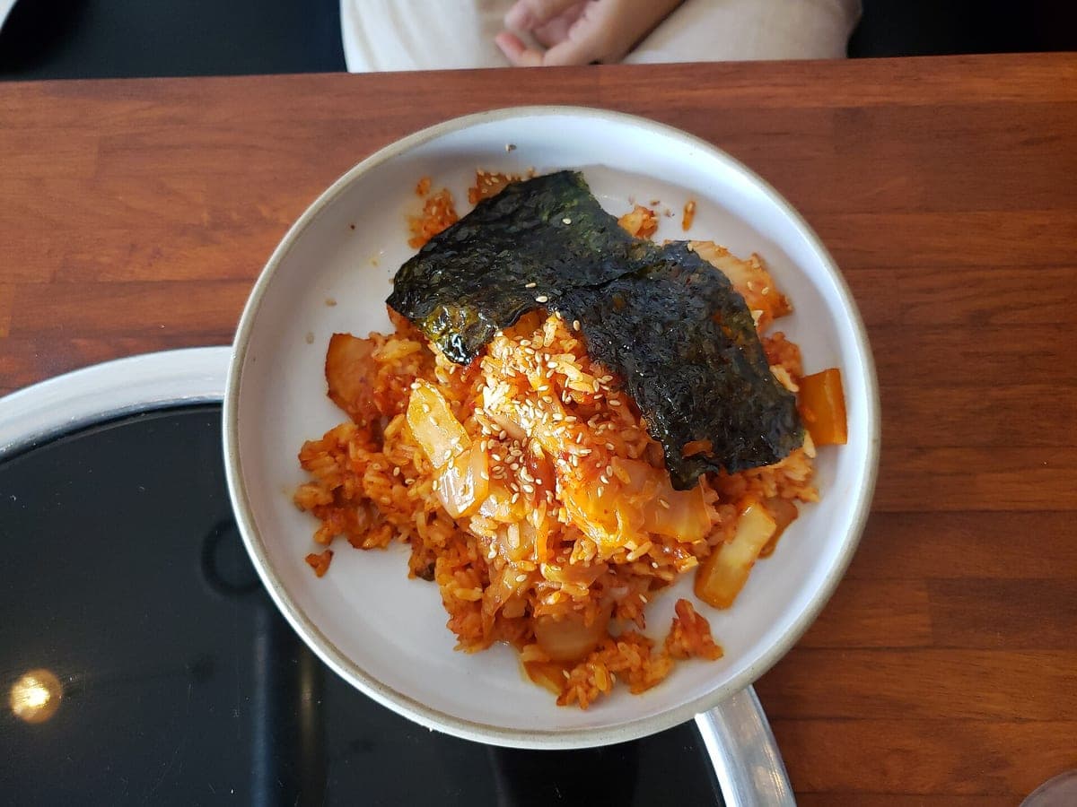 Before: Kimchi fried rice, original phone photo