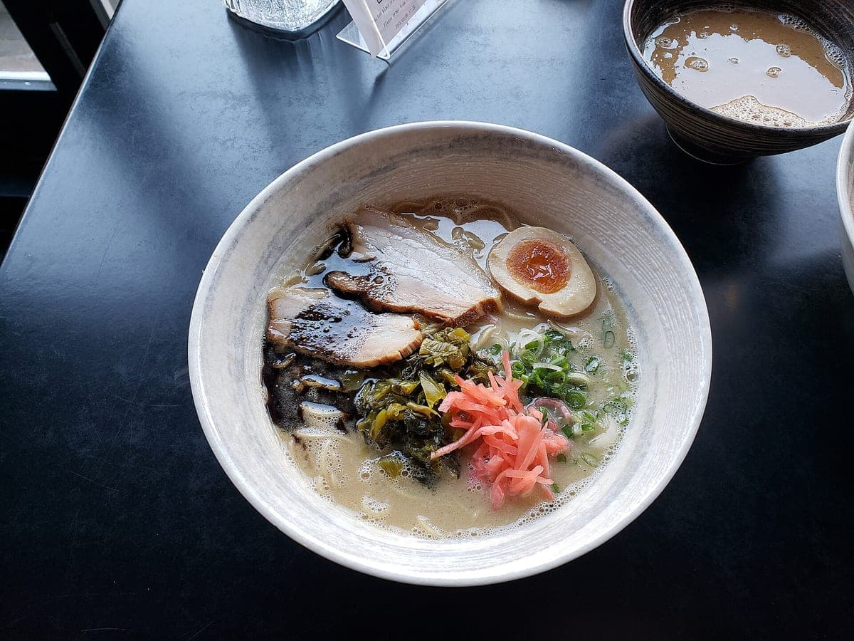 Before: Tonkotsu ramen, original phone photo