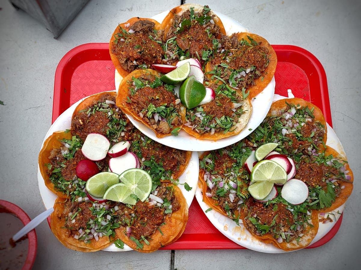 Before: Birria tacos, original phone photo