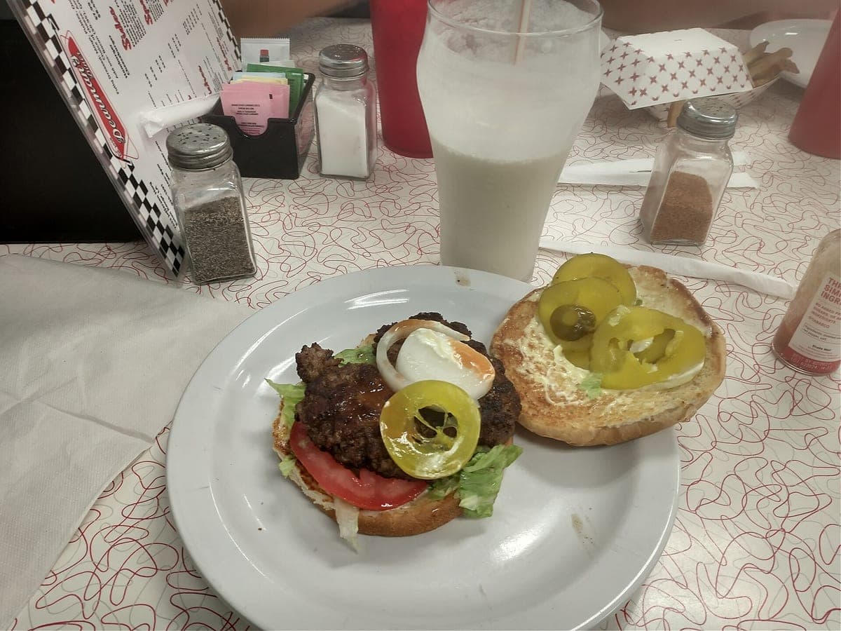 Before: Jalapeño burger, original phone photo