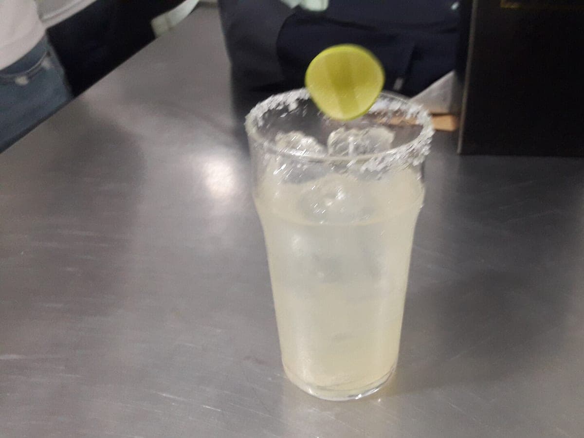 Before: Lime margarita, original phone photo