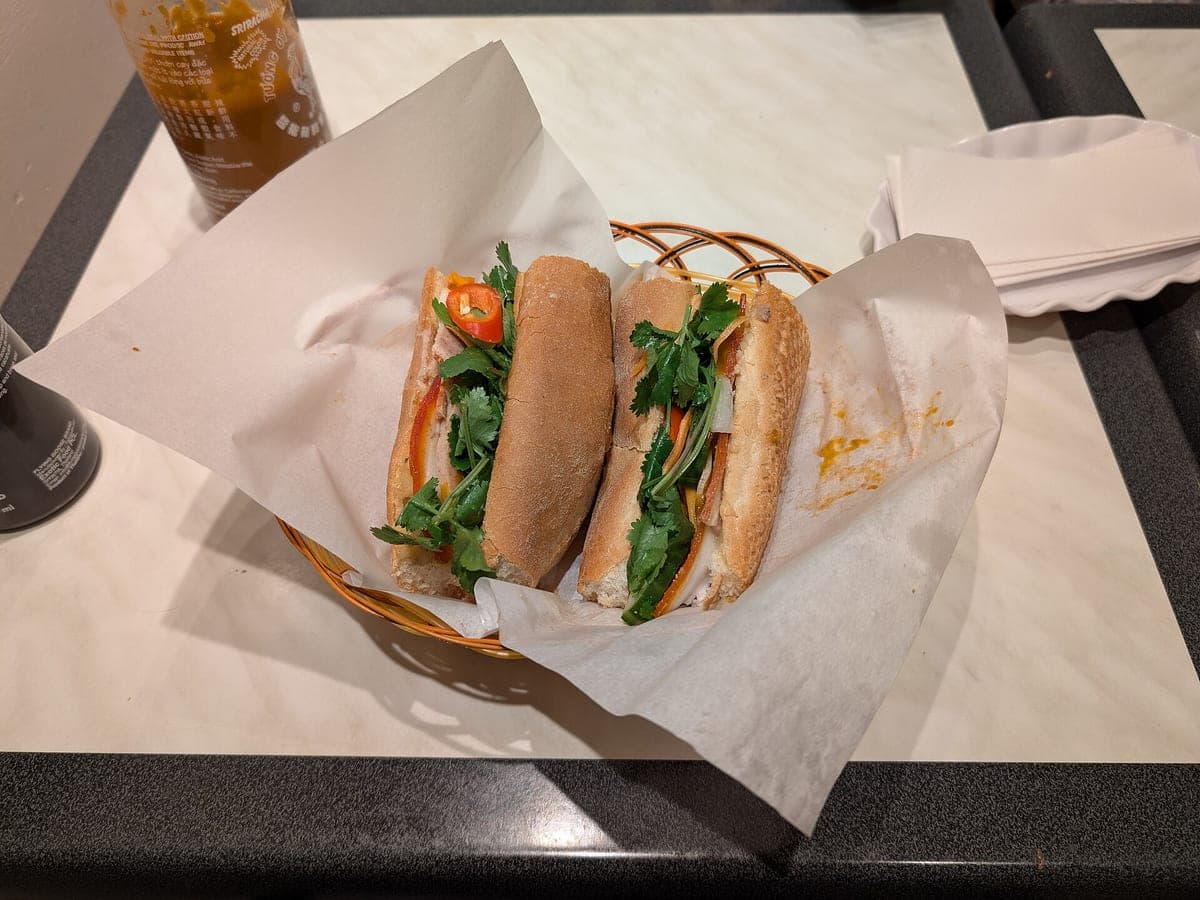 Before: Banh mi, original phone photo